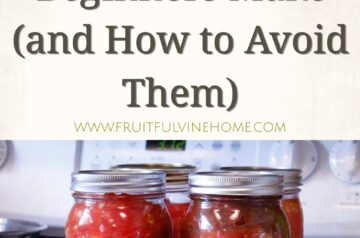 Canning Mistakes